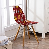 economico Copridivano di Natale-Coprisedie natalizi in seta di latte da 1/2/4/6 pezzi, coprisedie protettivi morbidi, altamente elastici e lavabili, sedie da pranzo decorative per feste, ristoranti e hotel