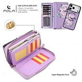 cheap iPhone Cases-Phone Case For iPhone 17 Pro Max 17 Air 16 15 14 Pro Max Plus 13 Pro Max Wallet Case Detachable Full Body Protective with Lanyard Retro Genuine Leather