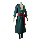 Avventuriero dell'oceano Costumi da pirata Roronoa Zoro Pirata di Cappello di Paglia Anime Costume Cosplay Abiti Abiti Cosplay Carnevale Mascherata Costume Per Per uomo Ragazzi Bambini Adulti