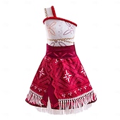 Недорогие Костюмы для девочек-Неделя книги 2026, принцесса Моана, платье Моаны, костюм, тематические костюмы для фильмов и сериалов, косплей по фильмам для девочек, детский карнавал, День защиты детей, Всемирный день книги, вечеринка, день рождения, пляж.