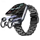 cheap Smartwatch-TWSD12 Smart Watch 2.01 inch Smartwatch Fitness Running Watch Bluetooth Temperature Monitoring Activity Tracker Sedentary Reminder Compatible with Android iOS Women Men Long Standby Hands-Free Calls