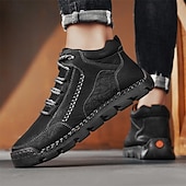 baratos Botas de cano curto-Botas de caminhada masculinas marrons com sola durável – calçados casuais versáteis para atividades ao ar livre, caminhadas e aventuras de fim de semana
