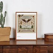 cheap Sewing &amp; Knitting &amp; Crochet-US 250th Anniversary Cross Stitch Kit Personalized Patriotic Cross Stitch Kits Commemorative Embroidery for Beginners Stamped and Counted Style Gifts for Veterans Military Fans