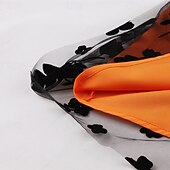 billiga Halloween Bottoms-Dam Kjol Gunga Mode Ledigt Maxi Mellanhög midja Kjolar Blommig Sparkle Tulle Microelastisk Semester Halloween Röd Orange Kaki Vår Polyester