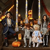 tanie Oświetlenie rekwizytów na Halloween-Zestaw 3 wiszących, podświetlanych jajek pająka, dekoracja na Halloween, duże woreczki z pająkiem i pajęczyną na Halloween z lampkami solarnymi, rekwizyty w kształcie pająka na imprezę Halloween w pomieszczeniach i na zewnątrz