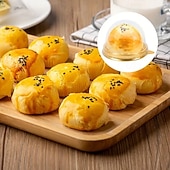 levne Kuchyňské náčiní a pomůcky-50ks průhledných krabiček na dezerty, stylové balení na dorty, sladkosti a čokolády, ideální pro svatby, sváteční oslavy, vánoční a halloweenské dárky.