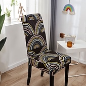 כיסוי לכיסא אוכל נמתח, כיסוי מושב קצר נשלף ורחיץ ידידותי לחיות מחמד, מגן כיסא עמיד למלון, חדר אוכל, אירועים, מסיבת חתונה זול כיסוי כיסא אוכל-כיסוי לכיסא אוכל נמתח, כיסוי מושב קצר נשלף ורחיץ ידידותי לחיות מחמד, מגן כיסא עמיד למלון, חדר אוכל, אירועים, מסיבת חתונה