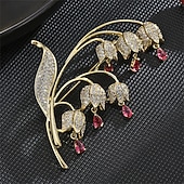 preiswerte Anstecker und Broschen-Broschen Klassisch Retro Blume Elegant Mode Personalisierte Einfach Luxus Brosche Schmuck Weiß / Silber Perlenrosa Grün Für Hochzeit Party Geschenk Verlobung Abschlussball Festival