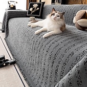 olcso Kutyás kanapévédő-zsenília kanapéhuzat, minimalista csíkos huzat, luxus csúszásmentes kanapévédő, háziállatbarát kanapéhuzat, univerzális kanapétakaró