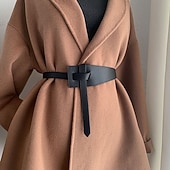 preiswerte Gürtel-Damen Gürtel PU Schwarz Kamel Braun Beige Taillengürtel Straße Date Wochenende Einfarbig