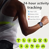 ieftine Ceasuri Smart-Ceas inteligent TK50 cu Bluetooth, ecran HD 1.72, monitor de fitness, impermeabil IP68, tensiune arterială, oxigen, ritm cardiac, ceas inteligent