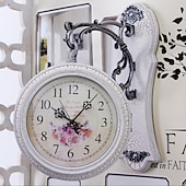 cheap Wall Accents-Outdoor Clocks European Style Retro Wall Clock Innovation and Fashion Living Room Double-Sided Clock Classic Clock Wall Bedroom Decoration Clock Wall Clocks Bedrooms