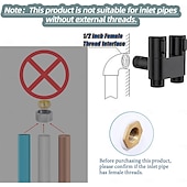 cheap Bathroom Gadgets-Handheld Bidet Sprayer for Toilet,1-In-2-Out Dual Control Valve,Mini Toilet Faucet Sprayer Kit Butt Washer,Hand Shower Bidet Attachment for Washing Machine and Toilet