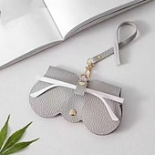 Недорогие Хранение вещей и организация пространства-Мягкая кожаная сумка для солнцезащитных очков, 5 пар, портативный футляр для очков для женщин и мужчин, мягкий войлочный органайзер для очков с ремешком