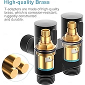 cheap Bathroom Gadgets-Handheld Bidet Sprayer for Toilet,1-In-2-Out Dual Control Valve,Mini Toilet Faucet Sprayer Kit Butt Washer,Hand Shower Bidet Attachment for Washing Machine and Toilet