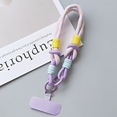 preiswerte Telefon-Lanyards &amp;amp; Handgelenkbänder-Handy Hülle Handyhüllen Für Kordeln Universal Mit Handgelenkschlaufe Farbverläufe Geometrisches Muster Polyester