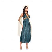 preiswerte Altes Rom und Ägypten-Altes Griechenland ROMAN Ausgefallene Kostüme Toga-Kleid Meduse Göttin Kostüm Damen Fantasie Halloween Karneval Leistung Erwachsene Kleid