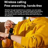 cheap Smartwatch-TWSD12 Smart Watch 2.01 inch Smartwatch Fitness Running Watch Bluetooth Temperature Monitoring Activity Tracker Sedentary Reminder Compatible with Android iOS Women Men Long Standby Hands-Free Calls
