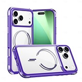 cheap iPhone Cases-Phone Case For Samsung Galaxy 17 Pro Max 17 Air 16 15 14 Pro Max Plus 13 Pro Max Back Cover Magnetic Adsorption Support Wireless Charging Kickstand Non-Yellowing Retro TPU Acrylic