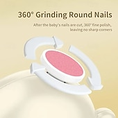 abordables appareils électroménagers-Ensemble de coupe-ongles électrique pour bébé avec jolie lime à ongles en forme de poulet pour nourrissons et nouveau-nés