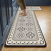 levne Běžecké koberce-Kuchyňské běhouny, jednoduché moderní domácí kuchyňské rohožky, křemelina, savá, odolná proti olejům, rychleschnoucí, odolná proti skvrnám, snadná údržba, řezatelné, protiskluzové, koberce do vchodu,