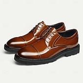 Недорогие Классическая обувь-Мужские светло-коричневые туфли-оксфорды, классические деловые туфли на шнуровке с отделкой в стиле броги для офиса, свадеб и вечерних мероприятий