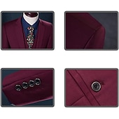 levne Kostýmy pro páry a skupiny-Retro Řvoucí 20s 20. léta 20. století Bubenové šaty Obleky a blejzry Kostýmy pro páry Velký Gatsby Gentleman Pevná barva Maškarní kostým Pánské Dámské předvečer Všech svatých Karneval Plesov