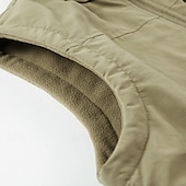 preiswerte Herren Angelweste-Herren Weste Gilet Angelweste Urlaub Täglich Date Mode Lässig Herbst Winter Tasche Polyester Warm Bequem Einfarbig Reisverschluss Stehkragen Normale Passform Schwarz Khaki Dunkelblau Grau Weste