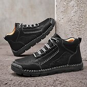 baratos Botas de cano curto-Botas de caminhada masculinas marrons com sola durável – calçados casuais versáteis para atividades ao ar livre, caminhadas e aventuras de fim de semana