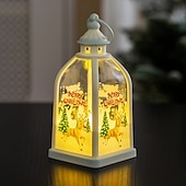 preiswerte Weihnachtsbeleuchtung für den Innenbereich-1 pc 14,2*6,8 cm weihnachten led elektronische kerze licht handheld laterne party desktop atmosphäre ornament licht ag13 * 3 batterie