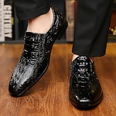 levne Poloformální-Pánské modré texturované oxfordky – elegantní společenské boty z umělé kůže s lesklým povrchem, elegantní společenské boty do kanceláře, na svatby a společenské akce