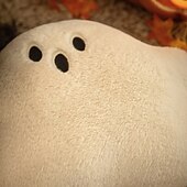 cheap Throw Pillows &amp; Covers-1 Pc Cute Ghost Pillow Cover, Boho Square Zipper Cushion Cover, Casual Decorative Throw Pillow Case for Halloween and Home Decor