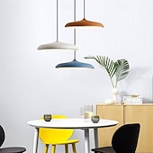 billige Pendellys-pendellampe, nordisk jernkunst hengelampe i tak, moderne flat design LED smijernslysekrone til soverom, spisestue, arbeidsrom