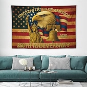 cheap 250th Anniversary-United States 250th Anniversary Wall Tapestry Backdrop Hanging Decoration for Home Garden Indoor or Outdoor SemiquincentennialDecor