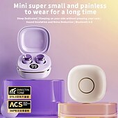 abordables Écouteurs Bluetooth sans fil-Écouteurs intra-auriculaires sans fil Bluetooth 5.3, mini-écouteurs tactiles, réduction du bruit, confortables, pour le bureau