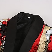 baratos Blazers Clássicos Masculinos-Homens Jaqueta Blazer Xale Moda Festa Linha Blazer Colorido Fino Comum 1 Butão