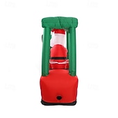 economico luci di Natale all&#039;aperto-Babbo Natale guida un carrello elevatore con striscia luminosa a LED, modello gonfiabile impermeabile, festa in giardino al chiuso e all&#039;aperto, decorazioni luminose per l&#039;atmosfera festiva, spina
