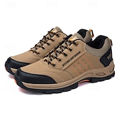 cheap Casual Sneakers-Men's Waterproof Non Slip Hiking Shoes, Durable Outdoor Trekking Sneakers with Shock Absorption Sole for Climbing, Camping and Trail Running
