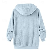 economico Felpa con cappuccio in pile-Per uomo Felpa con cappuccio Felpa con cappuccio a zip intera Giacca in Pile Nero Rosa Verde militare Blu marino Blu Reale Con Cappuccio Semplice Tasca Sport &amp; Outdoor Quotidiano Ferie Poliestere