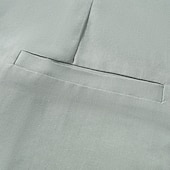 economico Giubbotti Casual-Per uomo Giacca di lino Formale Casa Bottoni Minimalista Primavera &amp; Autunno Autunno Tutte le stagioni Tinta unica Attivo Vintage Colletto a Camicia Regolare Blu marino Verde Cachi Azzurro Giacca