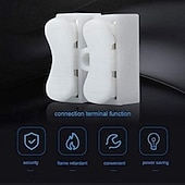 levne Háčky a armatury-Rychlospojka pro kabel s LED diodami, rychlý konektor, 2cestný, s nehořlavou spojkou, 55 ks, odolná sada pro připojení domácí elektroinstalace, pro domácí vylepšení