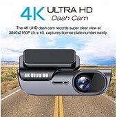 abordables DVR pour voiture-2160P Enregistrement automatique au démarrage DVR de voiture 170 Degrés Grand angle CMOS 4 pouce / Pas d&#039;écran (sortie par APP) Dash Cam avec Vision Nocturne / Enregistrement en boucle / USB-Disk Non