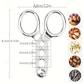 economico Utensili e gadget da cucina-1/2 strumento per rompere i semi: apriscatole per semi di girasole, apriscatole per gusci di noci, pinoli, nocciole &amp;sgranare gli snack, pratico gadget da cucina