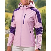 abordables Vestes imperméables-Femmes Coupe-Vent Veste softshell Veste de randonnée Extérieur Imperméable Coupe-vent Tenues de randonnée Vêtements de randonnée Printemps Automne Top Pêche Camping / Randonnée / Spéléologie Course