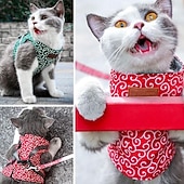 cheap Home Supplies-Cat Dogs Vest Harness and Leash, Anti-Break Away Chest Strap, Cats Clothes, Breathable Cat Harness Set, Escape Proof Soft Adjustable Vest Harnesses for Cats for Girl &amp; Boy Cat Walking