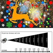 baratos Projetores-Projetor de natal com 16 padrões, decoração, iluminação interna, projetor laser de led, lâmpada de floco de neve, festa, ano novo, área externa, casa, jardim