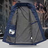 preiswerte Herren Angelweste-Herren Outdoor-Weste Weste Angelweste Outdoor Täglich Mode Lässig Frühling Herbst Tasche Polyester Bequem Einfach Reisverschluss Stehkragen Normale Passform Schwarz Rote Khaki Armeegrün Weste
