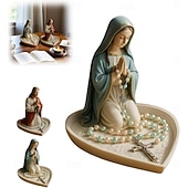 halpa Patsaat-Neitsyt Maria Jeesus rukousnauha haltija pyhä katolinen veistos uskonnollinen siunattu patsas uskonnollinen lahja sopii makuuhuoneeseen olohuoneeseen toimistotyöpöydän koristeluun