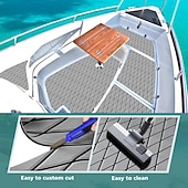halpa Alennus $30:een-Korkealaatuinen eva-vaahtomuovivenepohja - UV-suojattu, liukumaton, likaa hylkivä, helppo puhdistaa ja asentaa, sopii täydellisesti kaikentyyppisiin veneisiin, veneen lattian suojaus, teksturoitu