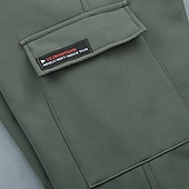 cheap Fleece &amp; 3 in 1 Jackets-Men's Hiking Jacket Fleece Jacket Winter Coat Puffer Jacket Thermal Set Winter Autumn / Fall Outdoor Camo Thermal Warm Waterproof Windproof Top Black Green Khaki
